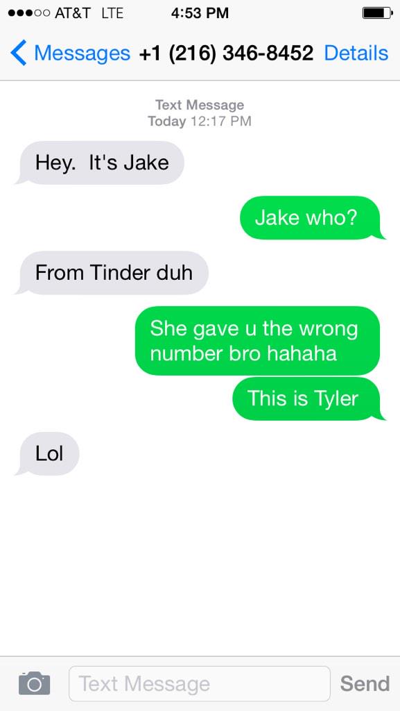 TRichter28's tweet photo. Jake from tinder? At 3 in the morning? http://t.co/j8dbO80uIP