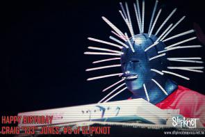 Happy birthday! Today Craig Jones keyboardist (and the number 5 of Slipknot) is 43 years old 
