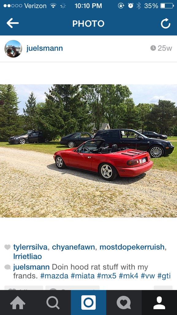 JUelsmann's tweet photo. I miss cruising with the homies. #summer #ThrowbackTuesday? #CantWaitForThisSummer http://t.co/SRCLqE6Ofl