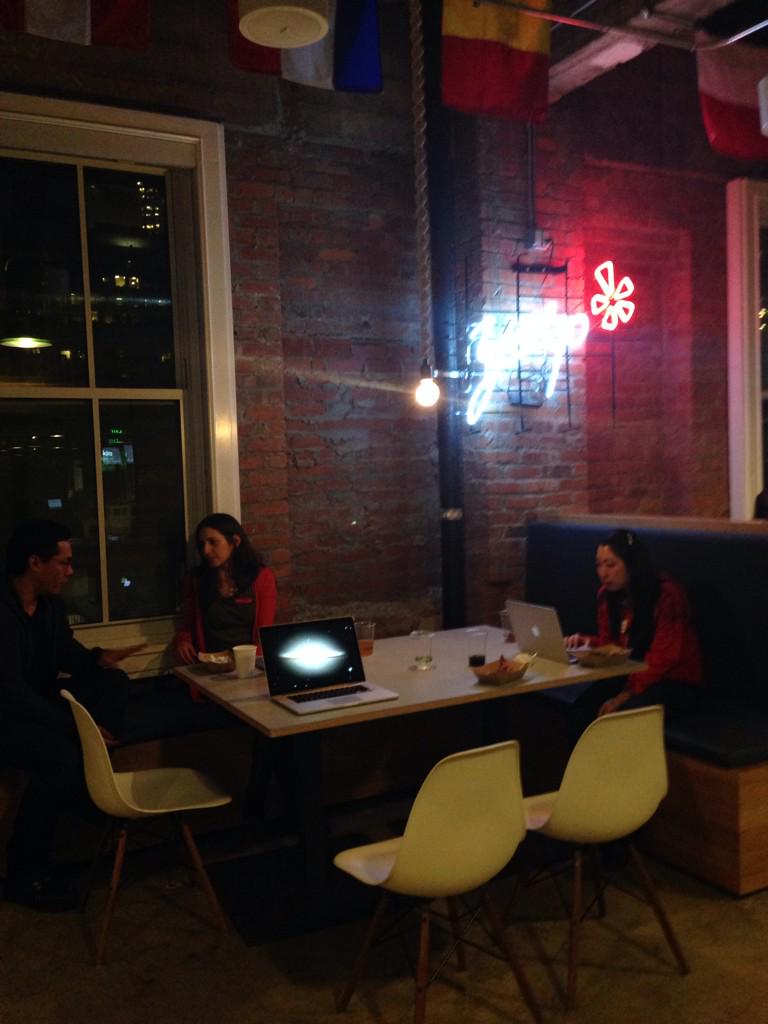 arabelladelucco's tweet image. Join me at Yelp now for a dinner and a panel with their awesome engineers! #girldevweek #devweek15 @DeveloperWeek