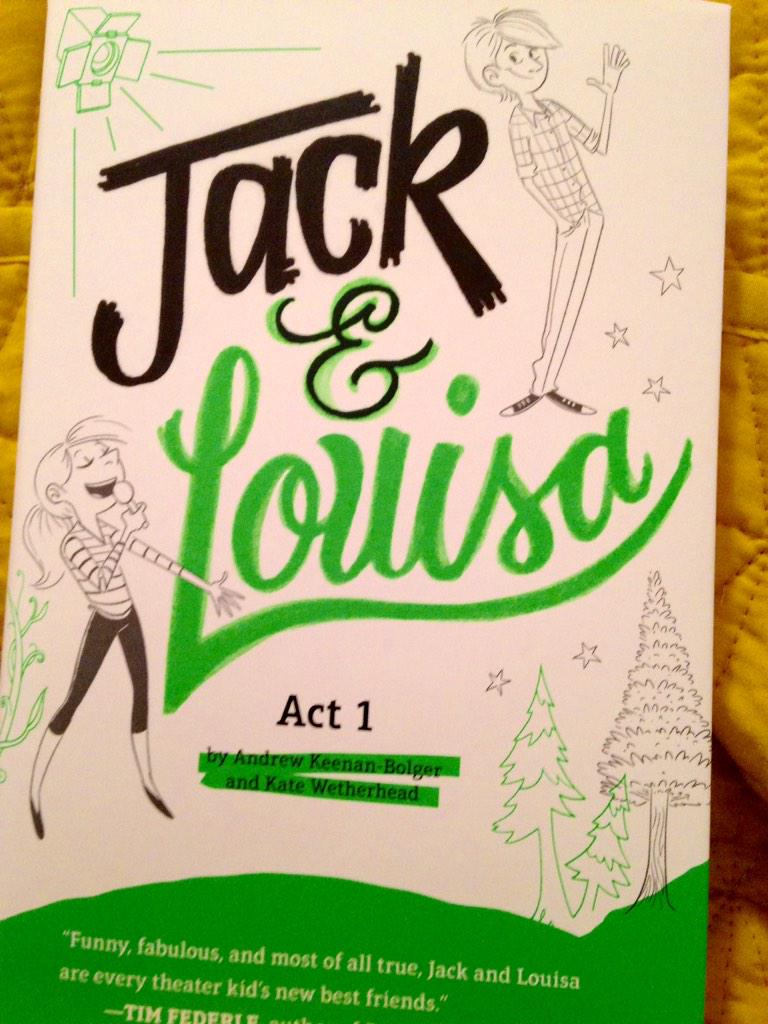 I am in love with the art for #JackAndLouisa- so fun! So excited to read this book!