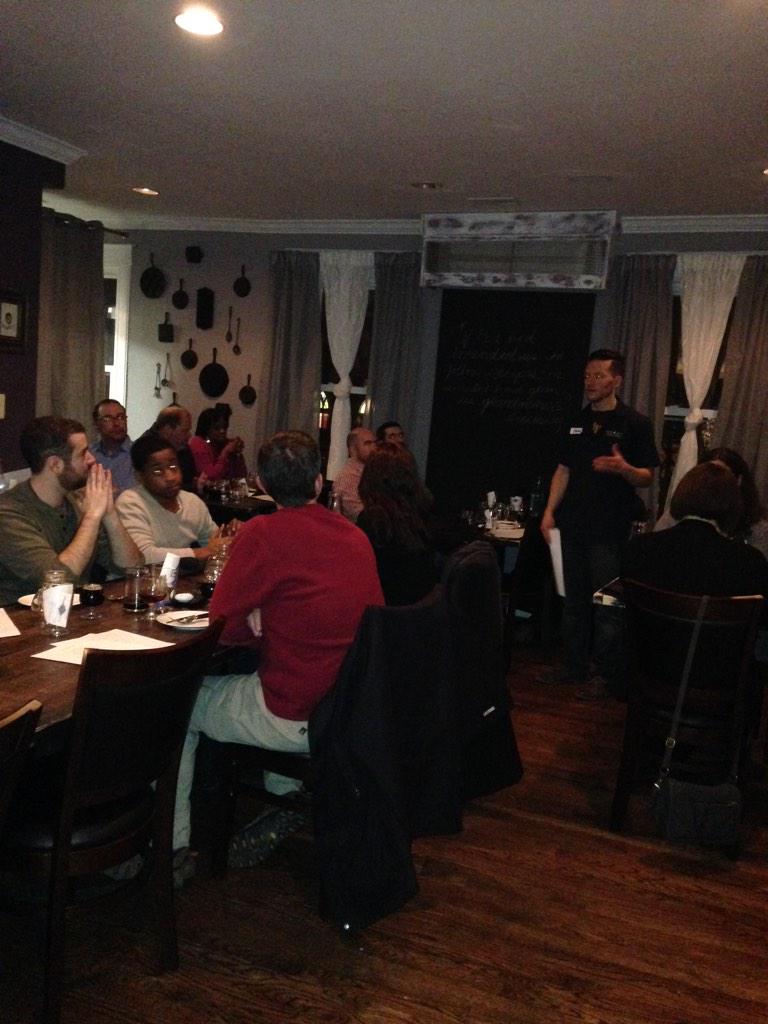 DRPchris's tweet photo. @PortCityBrew thank you Jason for hosting tonight's dinner. Had a great time. #drinkcraft #drinklocal #beer #local http://t.co/G8IciYD6WI