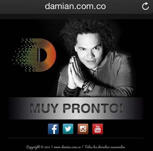 damianoficial's tweet photo. Mi Gente, entren a mis redes sociales en http://t.co/05Ih0a5v3j Muy Pronto, nuevo diseño web by @rockamuffin #DILO http://t.co/cx2PlBaMTa
