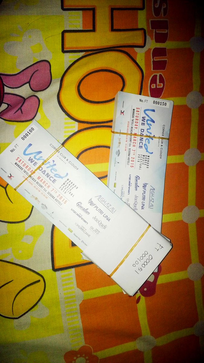 Tiket "UNITED WE DANCE"Harga Normal Rp.350.000 buy now Rp.200.000 minat? 
pin : 2ADEDA51
Call : 081342210014