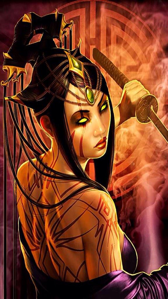 DemonQueenAndy's tweet image. This girl in Hell has a big crush on me, her name is Anya, she is like a leech that won't go away ugh. 💢