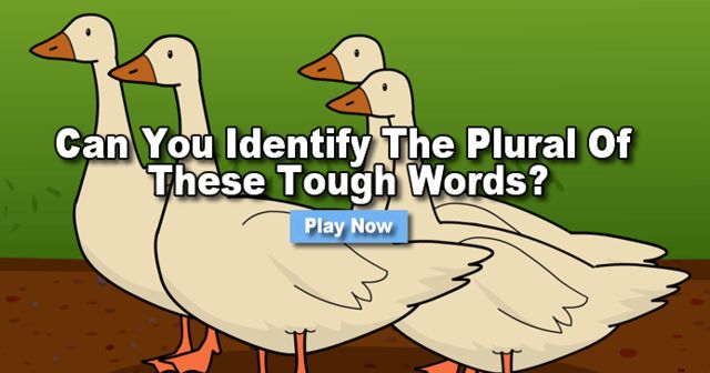 Quizzolizer's tweet image. Can You Identify The Plural Of These Tough Words? #Grammarpolice #pluralforms #quiz quiz.trendolizer.com/2015/02/can-yo…
