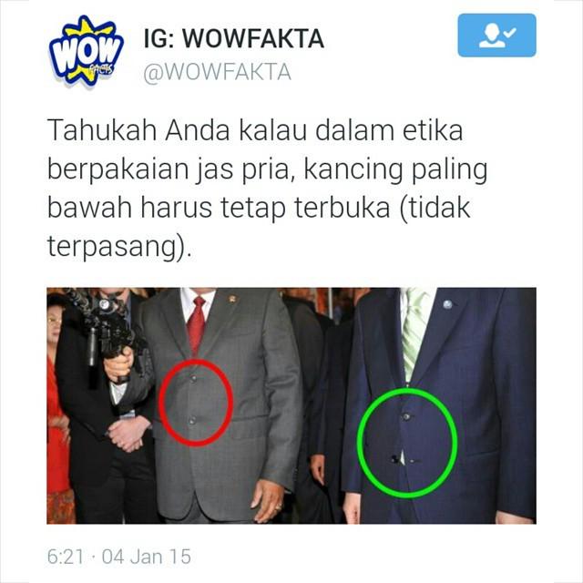 Tahukah Anda kalau dalam etika berpakaian jas pria, kancing paling bawah harus tetap terbu… ift.tt/1CgxIRN