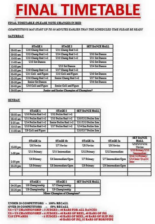 kellyhendrysch's tweet photo. Final timetable for the City of Birmingham Championships this weekend x❤️x http://t.co/1TqBd0yDHb http://t.co/3GWt730Ipz