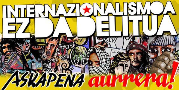 cupnacional's tweet photo. Perquè la solidaritat és la tendresa del pobles #AskapenaAurrera @Askapena http://t.co/3teIcSpwpz