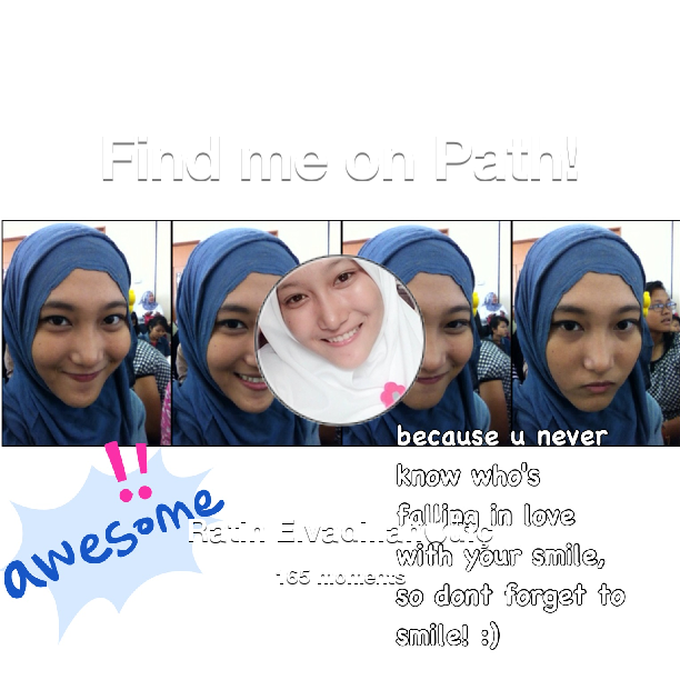 ratihvava's tweet photo. I've shared 165 memories with my friends on #Path - see them now at http://t.co/FjJS5qkXw6! #thepersonalnetwork http://t.co/NXLxEmHyf1
