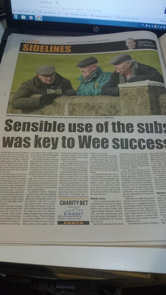 Make sure to read Seamus O'Hanlons column in the <a href="/drogindo/">Drogheda Independent</a> this week.Peter also has his weekly look ahead to Dundalk.