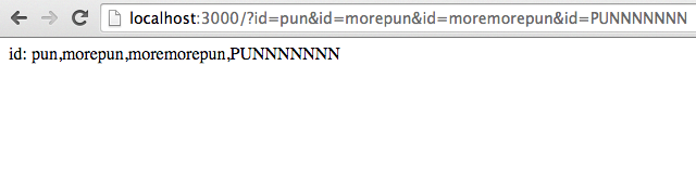 ajinabraham's tweet photo. Express framework for @nodejs supports multiple instance of same parameter.This is going to be fun
#HPP #FilterBypass http://t.co/ePUvm65oYW