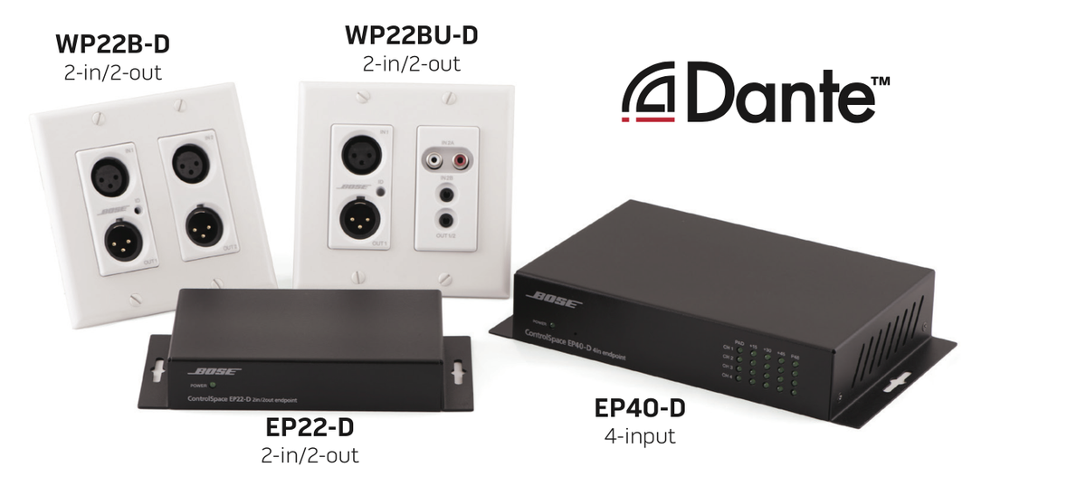 BosePro's tweet image. NEW #ControlSpace® Dante™- enabled products from #BosePro! #ISE2015 Visit booth 7-P190 for a demo or mini seminar.