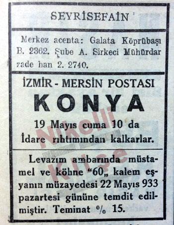 NikelliKlishe's tweet photo. Seyrisefain #İzmir #Mersin Postası #Konya İdare rıhtımından kalkar :) http://t.co/QCW8Ll8wh8
