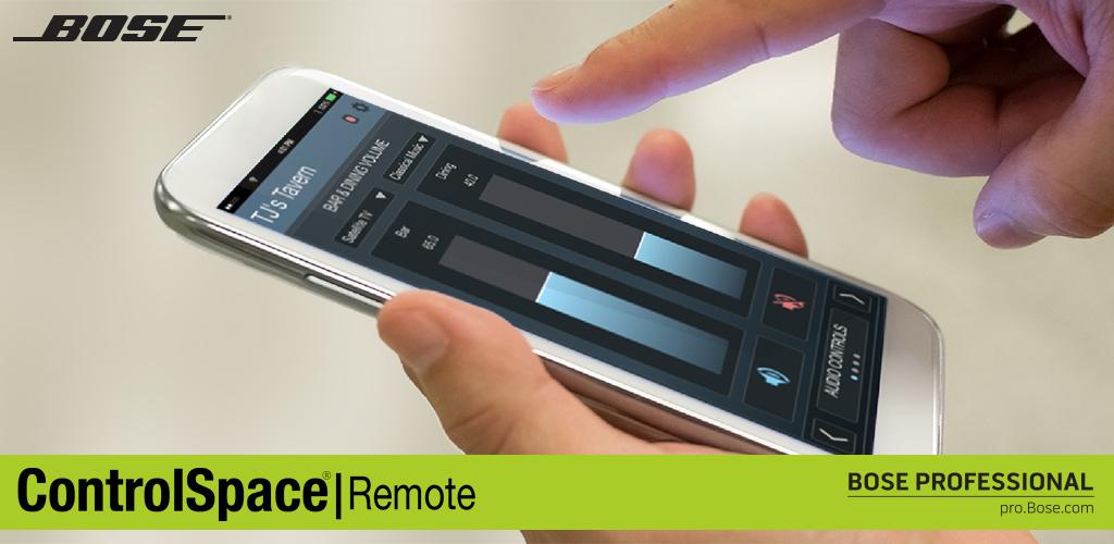 BosePro's tweet image. NEW #BosePro #ControlSpace® Remote installer-configured mobile app, designed for end user wireless control. #ISE2015