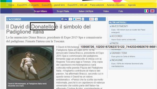giubot's tweet photo. Quindi per #Expo2015 il David è di Donatello. Ma siamo in ottime mani. #ExpoIdee http://t.co/KPyPKCLyUI”@marco_sodano