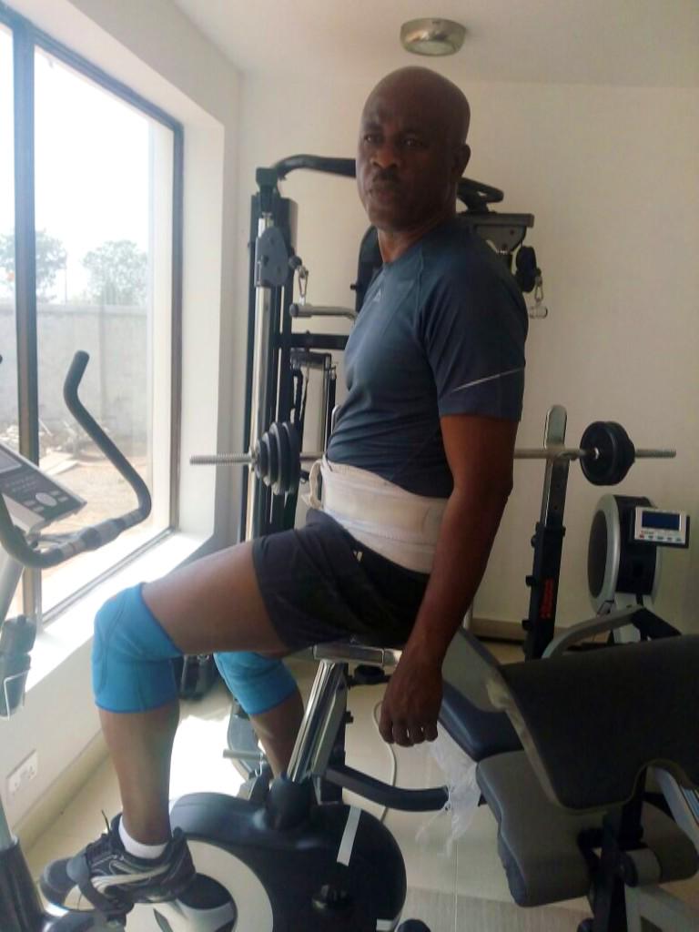 Photos Musiliu Obanikoro in the Gym