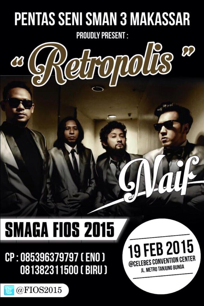 SMAGA'15 PROUDLY PRESENT "NAIF BAND" -IDR 60K GRAB IT FAST GUYS!🎉🎉 <a href="/FIOS2015/">SMAGA 2015</a> <a href="/NAIFBAND/">NAIF</a> #Pensismagamakassar "