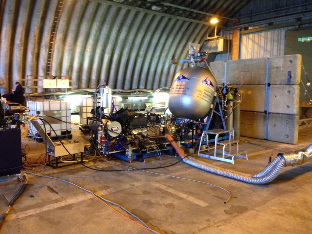 Set up and ready to test in Newquay! @BLOODHOUND_SSC