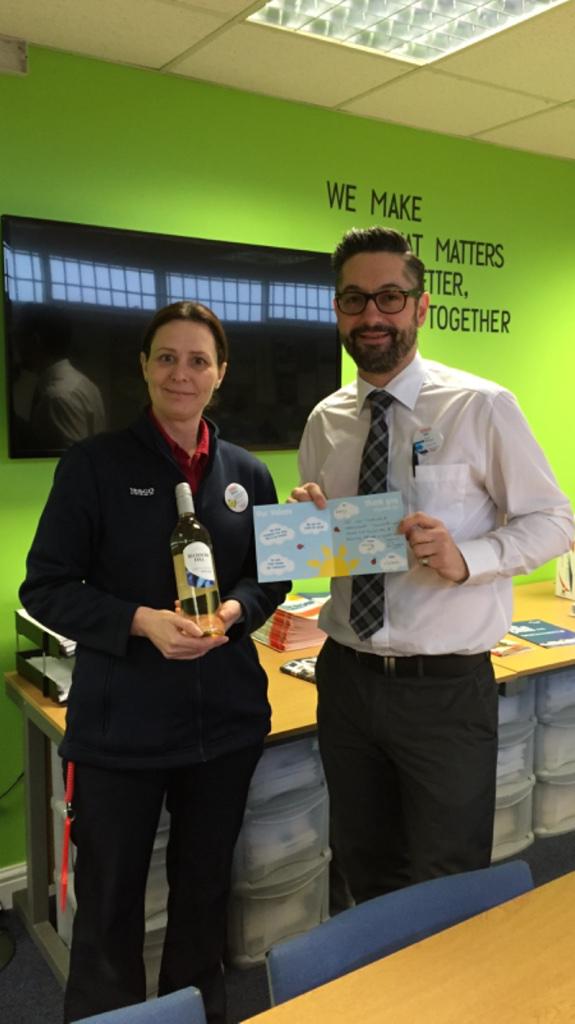 Well done Kerry for all your hard work towards stock routines resulting in a fantastic MST result and Green SI audit