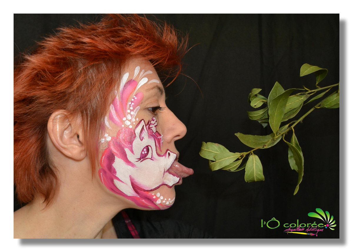 Locoloree's tweet photo. petite licorne espiègle #facepainting http://t.co/rGM6XNGAws