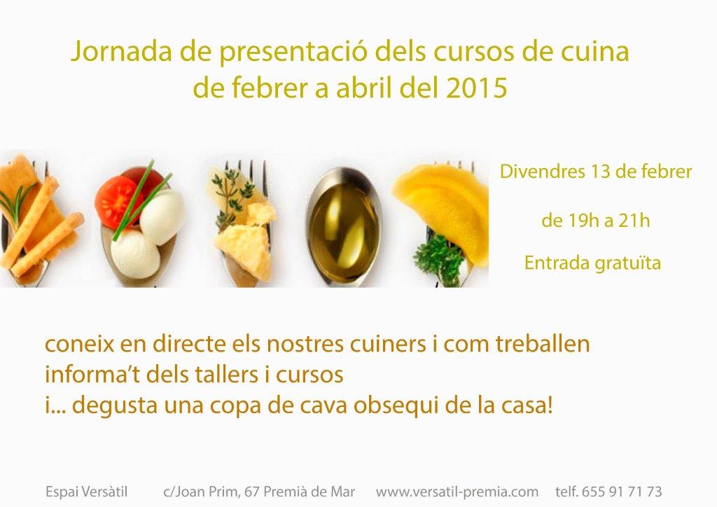 el_versatil's tweet photo. Divendres jornada oberta a @el_versatil Vine a conèixer les propostes del 1r trimestre!
#cuina #tallers #gastronomia http://t.co/Z6MHfNpReP