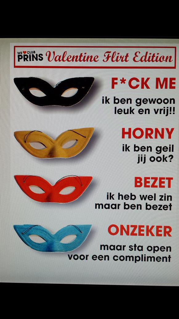 Zaterdag a.s. flirtend stappen Valentine Flirt Edition