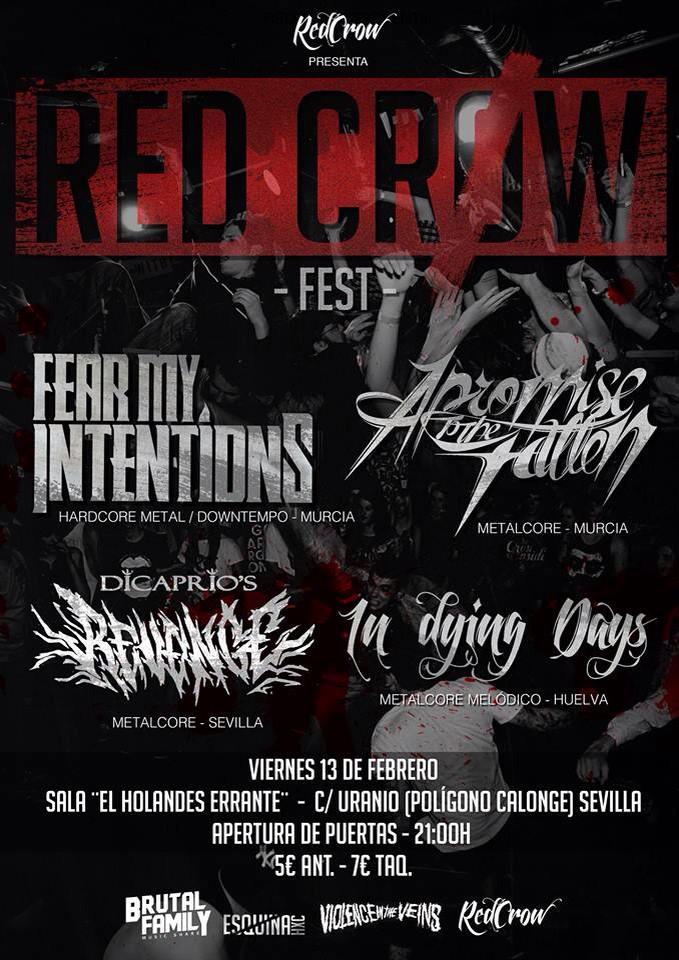 APTTFband's tweet photo. ¿A quién vemos en Sevilla este Viernes? Usad el hashtag #redcrowfest para hablar del festi y que se difunda. ¡RT! http://t.co/XNLKWQBUcQ