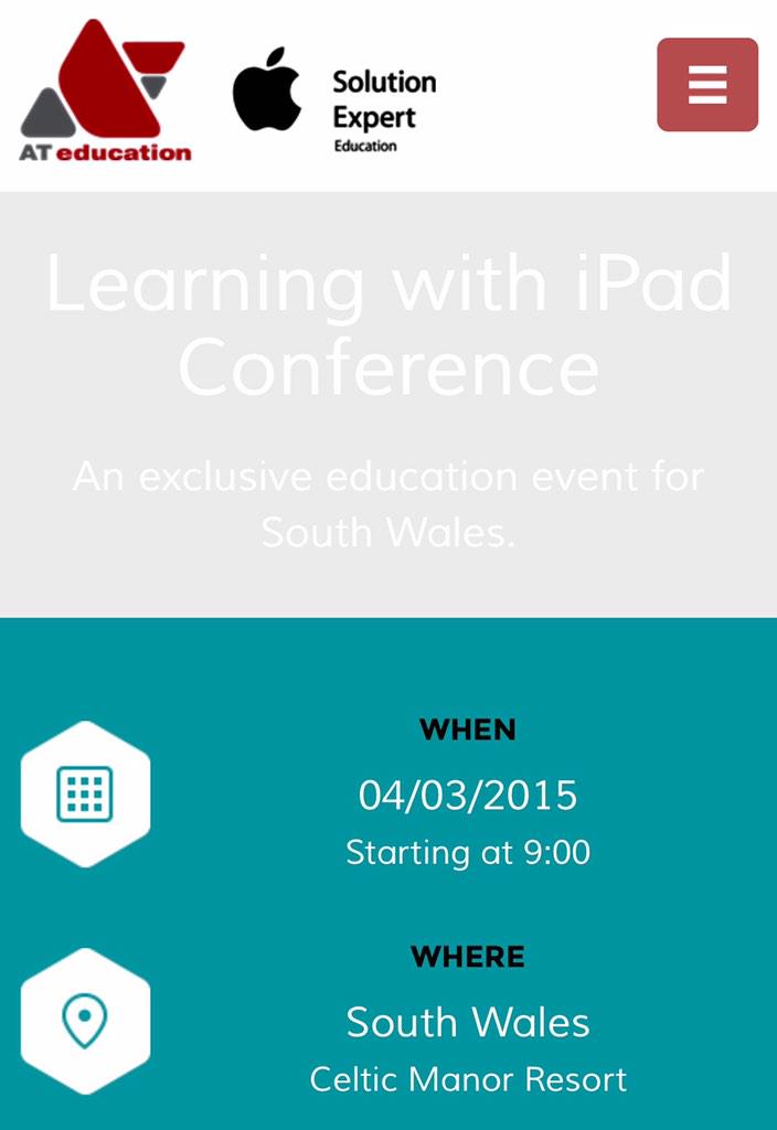 Tom Lewis (@tomateducation) on Twitter photo Free Learning with iPad Conference at Celtic Manor 04/03/15. Go to bit.ly/NQfhS7 to register <a href="/ATcomputersEd/">ATcomputersEducation</a> Free Learning with iPad Conference at Celtic Manor 04/03/15. Go to bit.ly/NQfhS7 to register <a href="/ATcomputersEd/">ATcomputersEducation</a>
