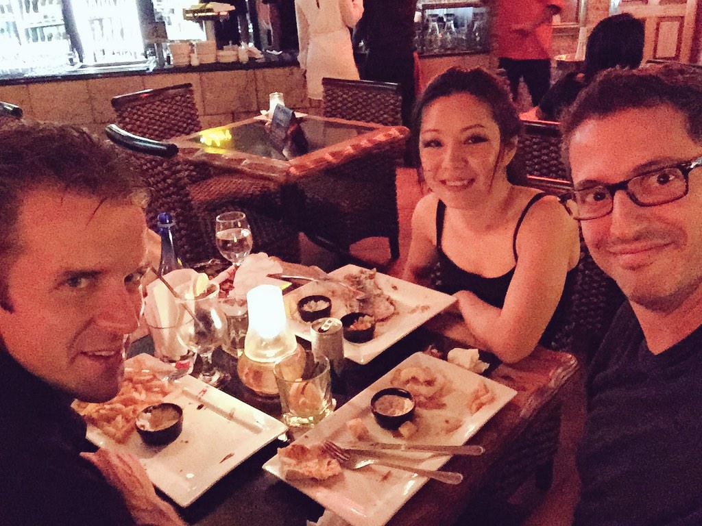 YiJiaSusanneHou's tweet photo. #Catchingup after #Durban #FriendsofMusic Recital w/@BryanWallick @DanielBoico #Cholianglin #fineartsquartet #hibrow http://t.co/Zh8K3VGBEb