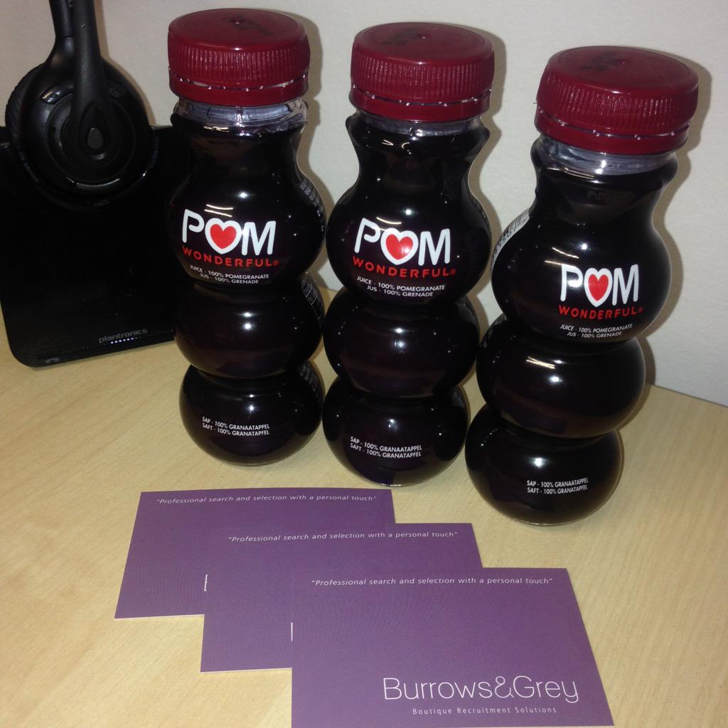 burrowsandgrey's tweet photo. Thanks @pomwonderful for these tasters today! We can't get enough in the office #PomWonderful http://t.co/ZCJXv234Mq