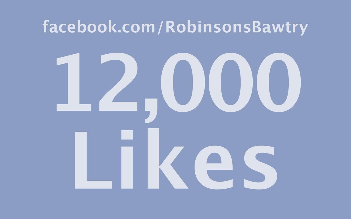 Todays the day we expect to hit 12,000 Likes on <a href="/facebook/">Facebook</a>! Just a few more to go :) #VisitBawtry #Bawtry