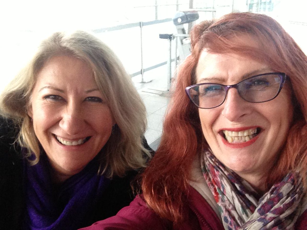 luise_g's tweet photo. #MyEmiratesView @Liz_Kentish #wpfut #thecrystal #facman me and Liz on the cable car ride 'to the dogs'.... :) http://t.co/sKzBn88A9Z