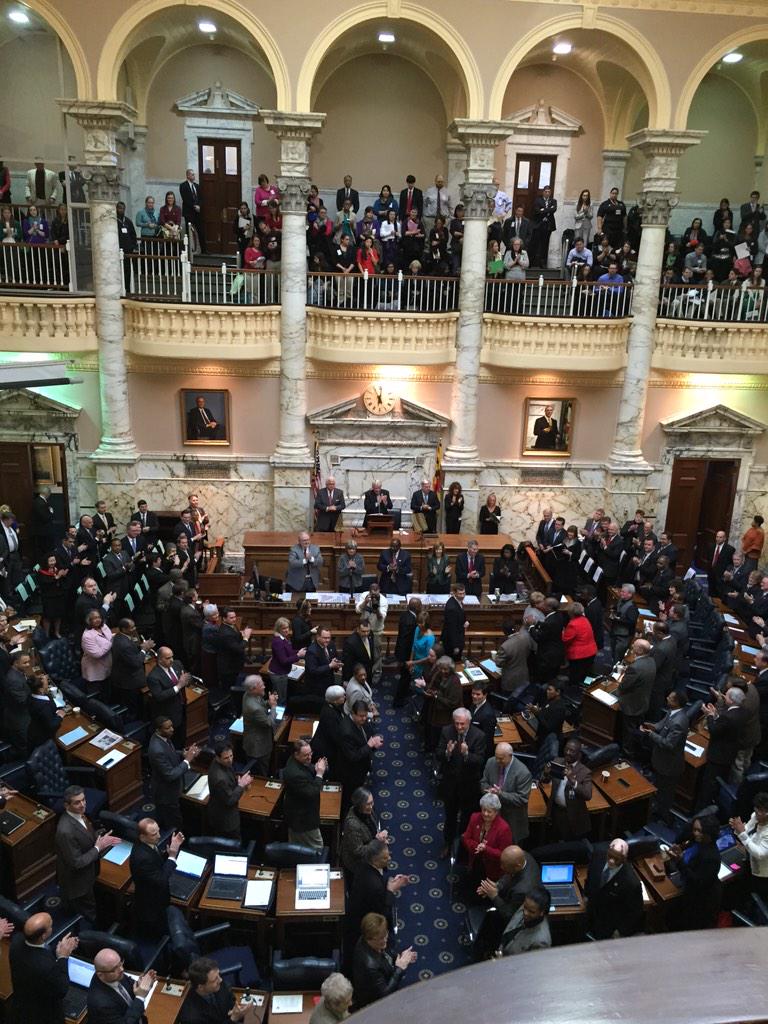 DebraGSchubert's tweet photo. An honor listening to Chief Judge Barbera's State of the Judiciary address at the State House! http://t.co/cNeuSpBAq7