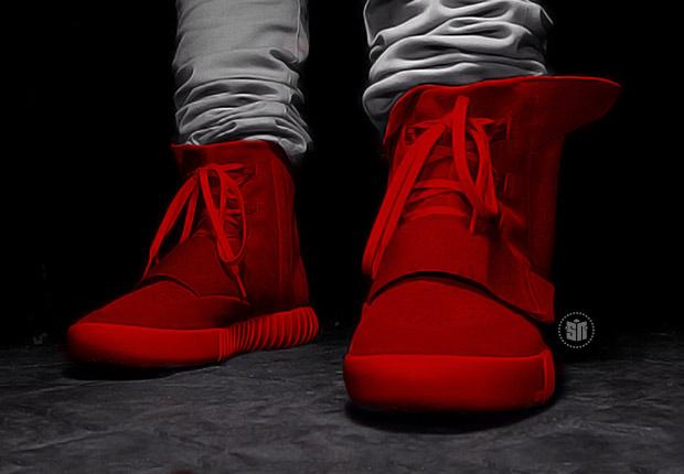 SneakerShouts's tweet image. Kanye West "Nah, no more red" to the Solar Red colorway rumor for the Adidas Yeezy Boost 750's