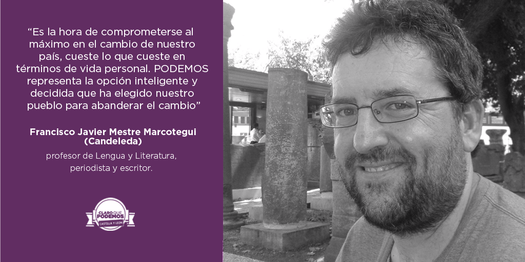 CQP_CyL's tweet photo. Conoce a @mestrejavier Candidato al Consejo Ciudadano de #CyL http://t.co/CCcAIsyHzO http://t.co/B6vjuLqPzQ
