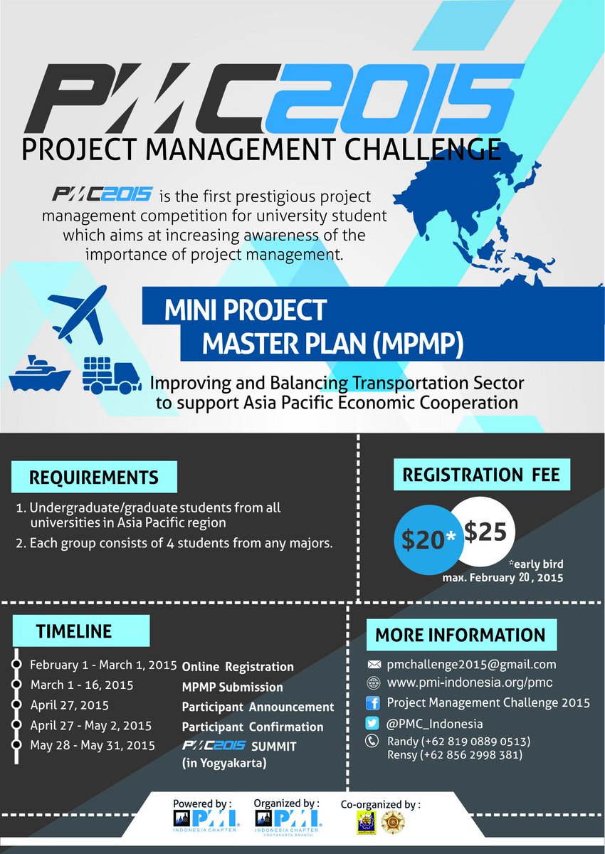 Join This! Project Management Challenge 2015! For further info please visit pmi-indonesia.org/pmc/ <a href="/HMTI_FTUB/">HMTI FTUB</a>