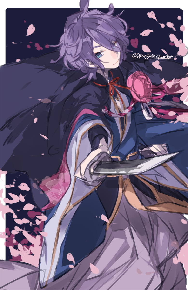 あきみつ 歌仙兼定 自称文化系男士かわいいです 刀剣乱舞版深夜のお絵描き60分一本勝負 Http T Co Dthocln9tb