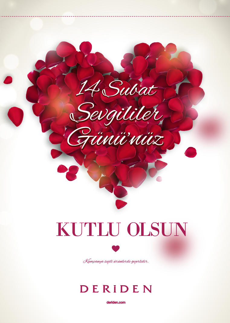 14 Şubat sevgililer günü yaklaşıyor / deriden.com.tr