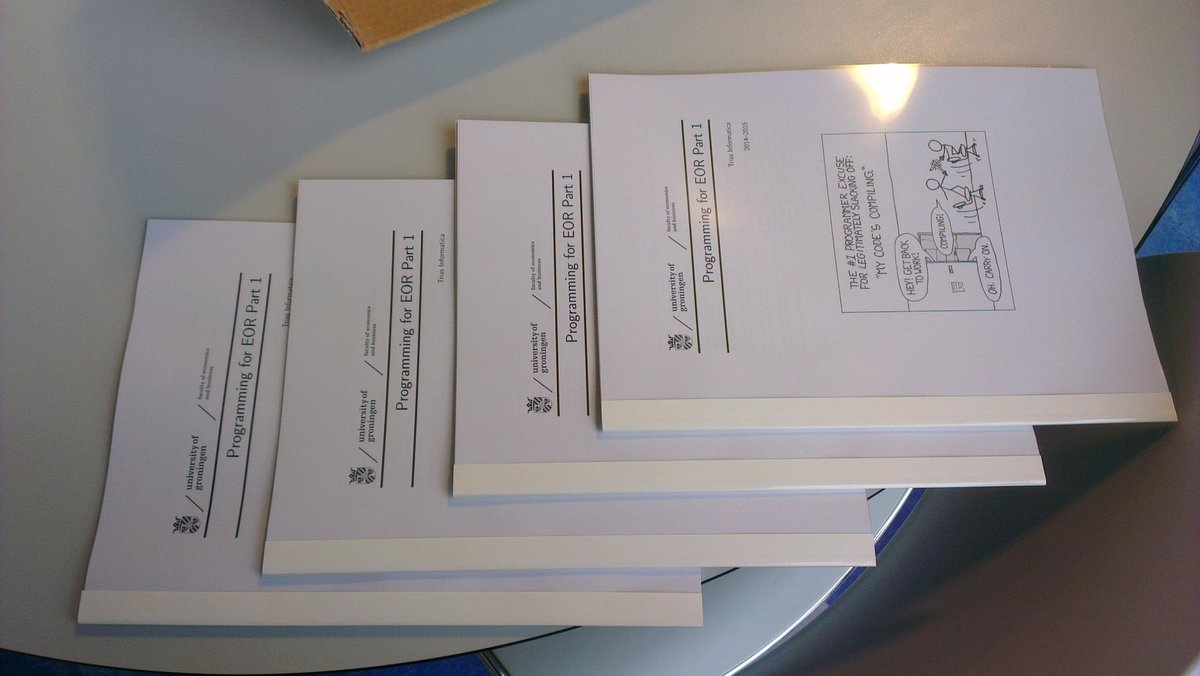 TriasInf's tweet image. Sinds heden zijn wij ook een uitgever (van syllabi). Het begin van ons eerste boek is een feit!