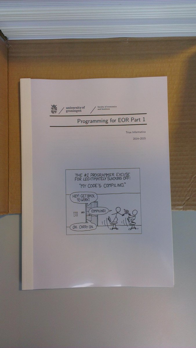 TriasInf's tweet image. Sinds heden zijn wij ook een uitgever (van syllabi). Het begin van ons eerste boek is een feit!