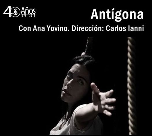CelcitArgentina's tweet photo. ANTIGONA. De José Watanabe (Perú). Con @AnaYovino. Dirección: @carlos_ianni Entradas en http://t.co/fMlrGF3QKV http://t.co/8n7ABjRc2f