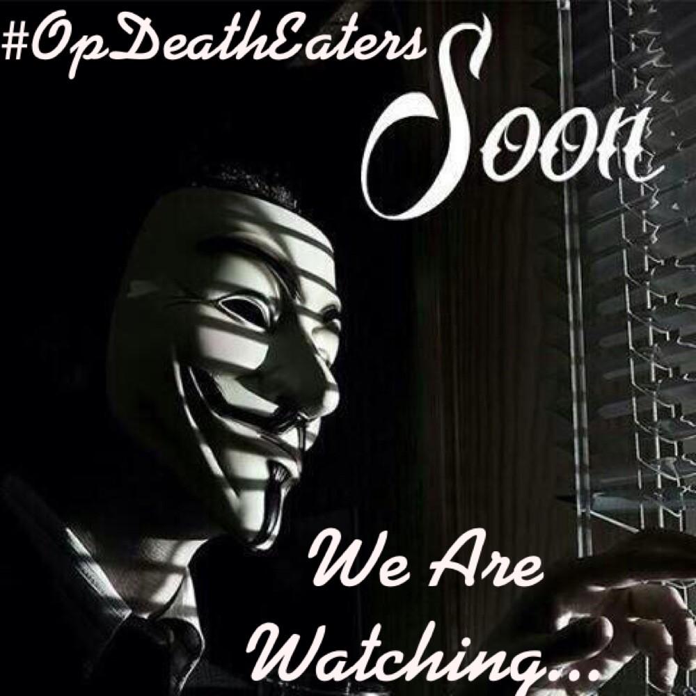 OpDeathEatersTO's tweet photo. Operation Death Eaters is fully engaged.
We are the media. We will be silenced no more
We Are Anonymous. 
Expect Us. http://t.co/Sz7qS6MGu3