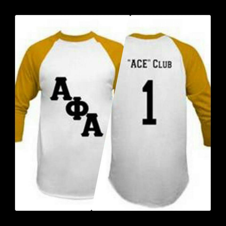 UfaDesigns's tweet image. Check out our custom baseball tees! Contact @UfaDesigns to order yours today! #aceclub #aphia #Alpha #AlphaPhiAlpha