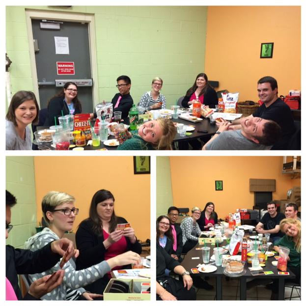 SatOnMeeting's tweet photo. An evening of pizza...games 2 celebrate #partnerappreciationweek๐@Starbucks #8381 #VillagePoint #mtpsc #tobeapartner http://t.co/0A85CP7tJ3