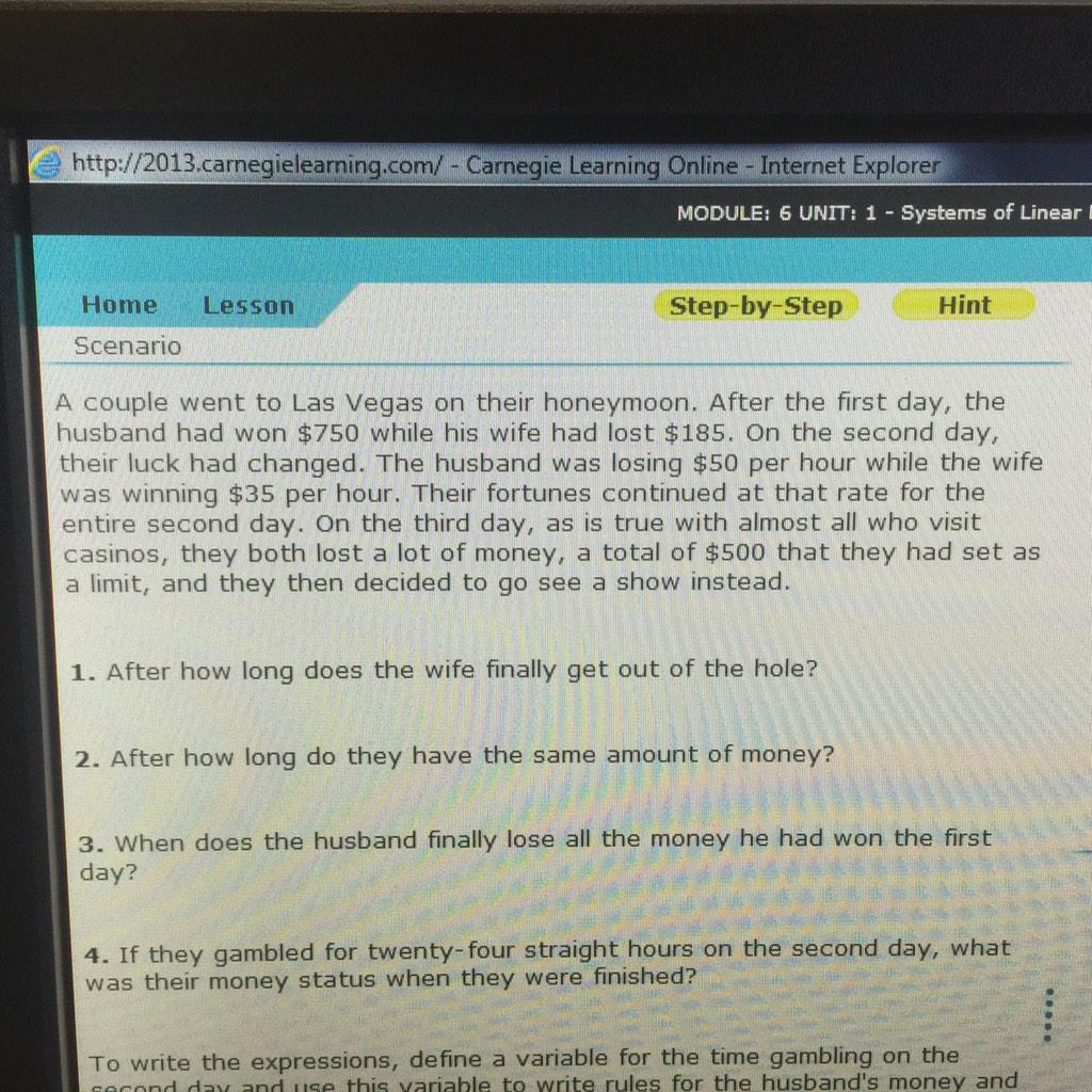 jcarroll113's tweet image. #Carnegielearning doing great things in #algebra #awesome #math #SCNotTop10