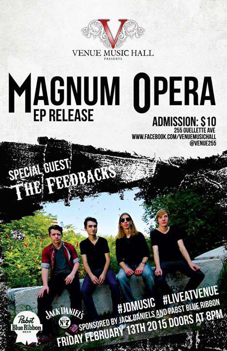 Venue255's tweet photo. Big Show this Friday Night at Venue Music Hall! @MagnumOperaBand @MatThemance @partyhootie #LiveAtVenue #JDMusic http://t.co/ApEjiD4Dse