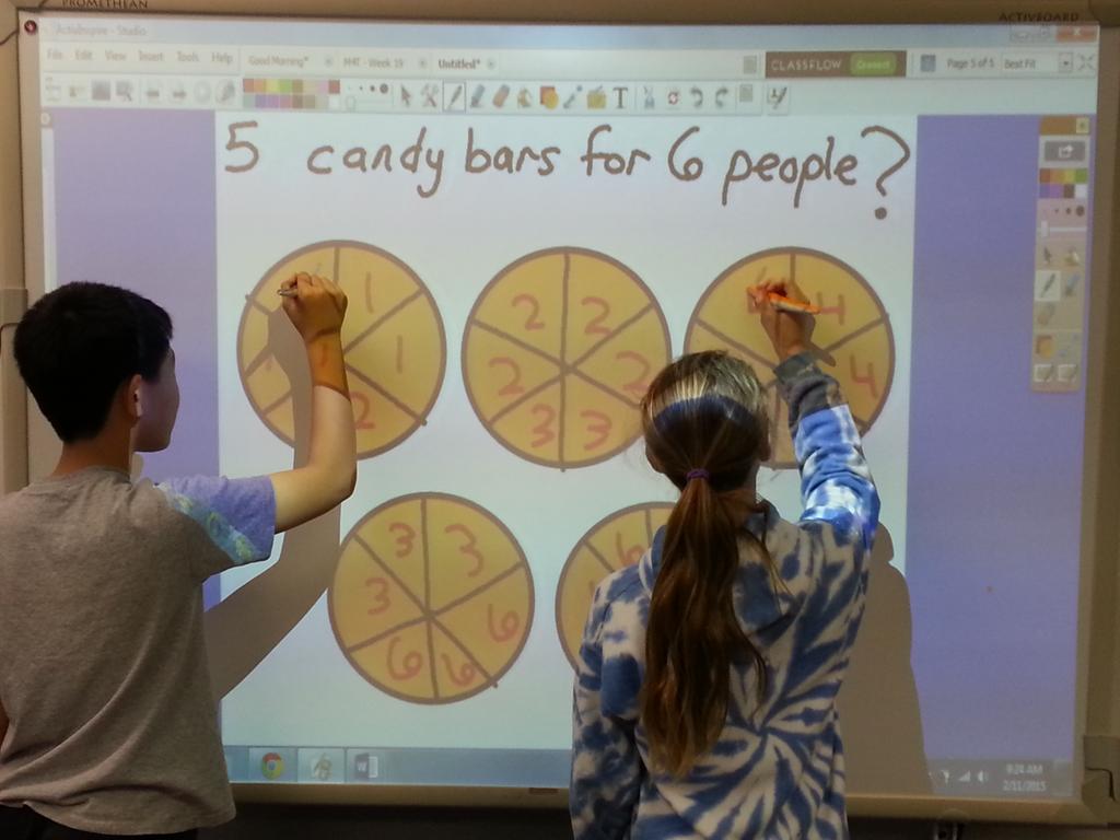 KyleHamstra's tweet photo. Dual Users! My fave @Promethean tool. Thanks for the inspiring tip, @LeannWatt & @techdde. #math5NF3 http://t.co/mOU52BqZ0H