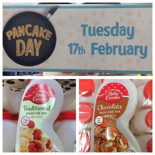 TescoMonument's tweet photo. With sugar or without sugar? Only one way to find out. Make some pancakes with Betty Crocker Pancake mix. Now only £1 http://t.co/QbcNHxTLAV