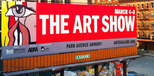 The_ADAA's tweet photo. #TheArtShow @ParkAveArmory is in 3 weeks! Buy tickets @HenryStreet http://t.co/etUDRk3fkh Billboard @highlinenyc/18th http://t.co/R9BYCmOeXq